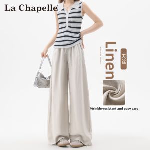 La Chapelle | Lightweight High Waisted Linen Trousers