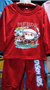 Baju Setelan Panjang Natal Anak Laki Laki - Kaos Santa Mery Christmas Celana Panjang 1 - 10 Tahun PB