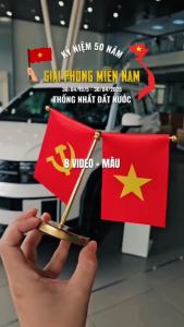 Cờ Để Taplo Xe Ô Tô kim loại chữ Y Bàn Làm Việc Tự Hào Việt Nam cờ đàng việt nam - Amibeo Auto