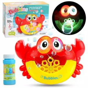 COD Mainan Mandi Anak Bubble Crab Music Alat Pembuat Busa Mainan Gelembung Balon Sabun