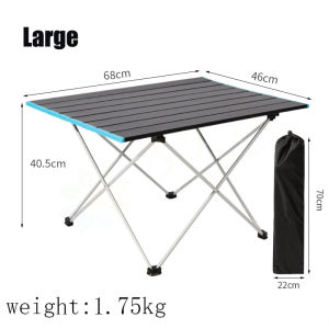 【Local Delivery】Folding Camping Table Barbecue Picnic Outdoor Portable High Strength Aluminum Alloy Table Portable Multi-Function Ultra-light Mini Picnic Table Picnic Outdoor Furniture
