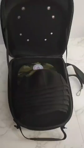 Baseball Hat Case Hard Travel Cap Carrier Case Eva Material 12 Inch With Shoulder Strap For 6 Caps