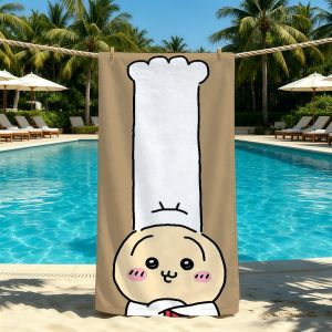 U-Usagi-ES Towel For Outdoor Camping Beach Towel Super Cartoon Absorbent Cute Quick-Drying Summer Towel