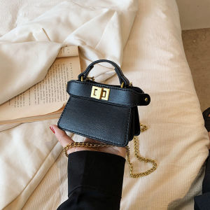 Mini Versatile Womens Shoulder Bag Trendy Design High Quality Material Soft Hand Feel Korean Style Casual Pure Color PU Leather