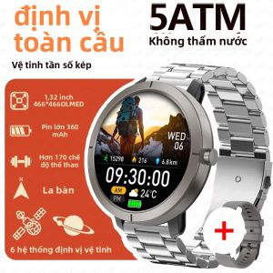 Đồng Hồ Thông Minh GPS Dành Cho Nữ Màn Hình AMOLED 1.32 Màn Hình AMOLED 5ATM Chống Nước Theo Dõi Sức Khỏe Cuộc Gọi Bluetooth Pin 360mAh Hơn 170 Chế Độ Thể Thao La Bàn
