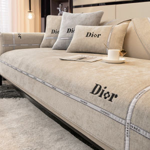 Modern Luxury Sofa Cushion Non-Slip All-Season Cover Leather Sofa Protector New 2025 Cloth Simple Contemporary Style Solid Color
