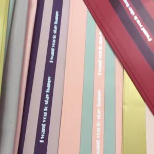 Kertas Buket Bunga Flower Wrapping Paper Cellophane Gold Line Color Waterproof Hand Buket Ecer KB6056