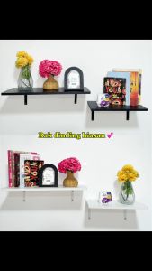 Floating Wall Shelf DIY Wall Shelf Home Living Room Rak Dinding Rak Hiasan