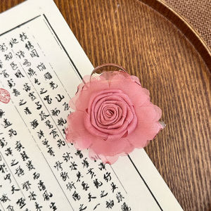 Fashionable Butterfly Rose Flower Hair Claw Clip Elegant Hair Accessories for Women Stylish Hair Grips behind the Head
