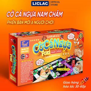 Cờ Cá Ngựa Nam Châm Phiên Bản Mới chơi được 6 người Kèm Hướng Dẫn Cách Chơi Boardgame giải trí