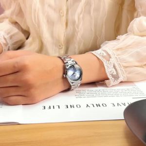 Đồng Hồ Thạch Anh Sang Trọng Dành Cho Nữ OPK 6038 Đồng Hồ Đeo Tay Đơn Giản Thời Trang Giản Dị Dây Thép Không Gỉ Sang Trọng Với Kim Dạ Quang Chống Sốc Ngày Tự Động