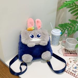 Zootopia Doll Crossbody Bag Cute Cartoon Judy Nick Large Capacity Exquisite Backpack Commuter Bags Casual Fashion Gifts