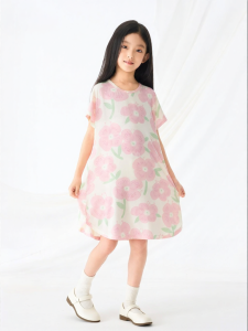 potatokids | Moisture Wicking Girls Nightgown Thin Modale