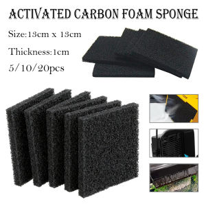 5/10/20Pcs Universal Black Activated Carbon Filter Sponge 13x13x1cm High-Quality Airs Filter Pad for Smoking Pipes