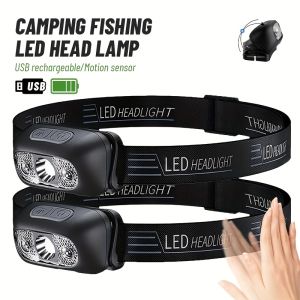 Induction Led Headlamp Mini Led Night Fishing Powerful Torch Head Lamp Outdoor Waterproof Camping Portable LED Sensor Headlamps