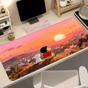 Bandai | Anime Cartoon Mouse Pad C-Crayon Shin-chans Mouse Pad Peripherals Computer HD Gamers Locking Edge Non-slip Keyboard PC Desk Mat