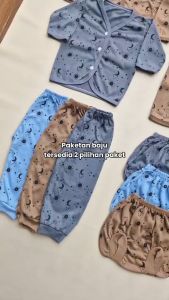 Risyababy paket 18pcs Baju bayi baru lahir Baju Bayi celana bayi newborn 0 6 bulan atasan Baju bayi set bayi cowok Setelan baju bayi baru lahir Ekonomis