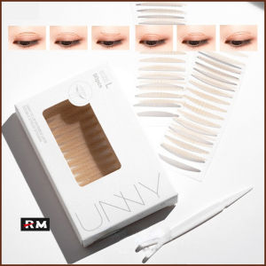 【Genuine Guarantee】Unny Club eyelid stickers invisible double eyelid tape seamless eye sticker Natural matte lace double eyelid sticker S M L Korea new olive type