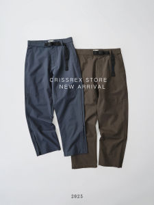 Buttbill Lightweight Outdoor Casual Pants Zipper Side Seam Hiking Style Loose Fit Youth Fashion Polyester Fiber Autumn Season