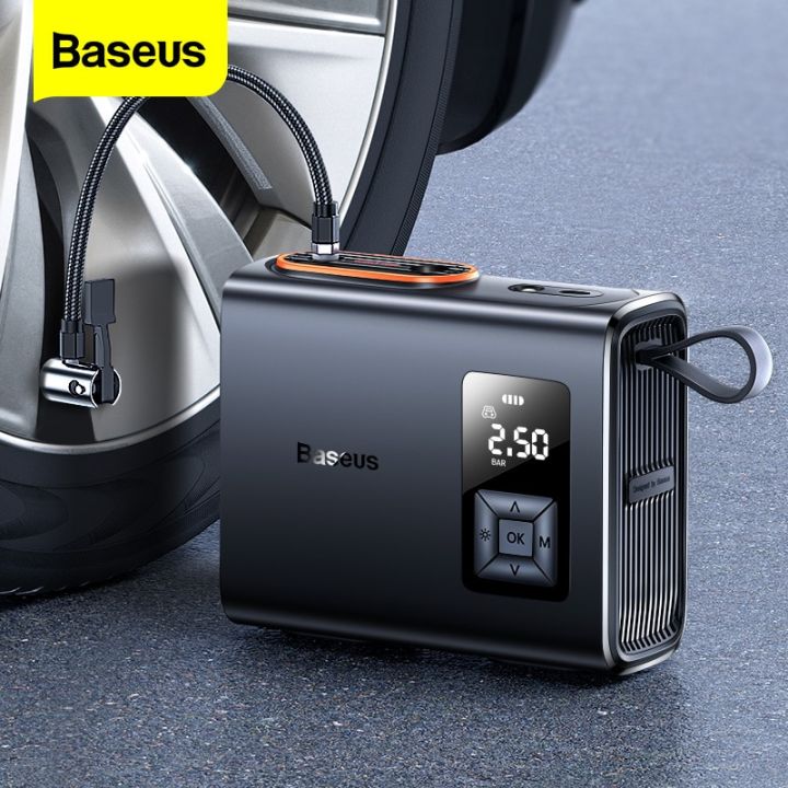 Baseus Wireless Tire Inflator Pump Portable Air Compressor For Car ...