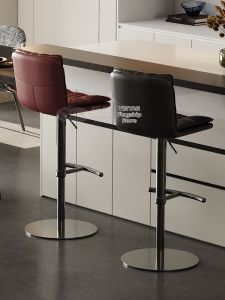 Luxury Adjustable Backrest Bar Stool