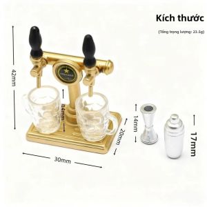 Bộ 5 Mini Mô Phỏng Cốc Bia Đồ Trang Trí Cho Nhà Búp Bê Cảnh Trang Trí Nhựa Mô Hình Các Bức Tượng Nhỏ Thích Hợp Cho Độ Tuổi Từ 14 Trở Lên