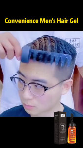 Men Styling Hair Gel Comb Sisir Penyembur Rambut Lelaki 2in1 Styling Tool Fast Build Hair in 3 Seconds 260ml 男士定型发胶