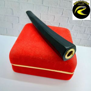 pipa once klokotan kayu kelor hitam model segi 6 L15