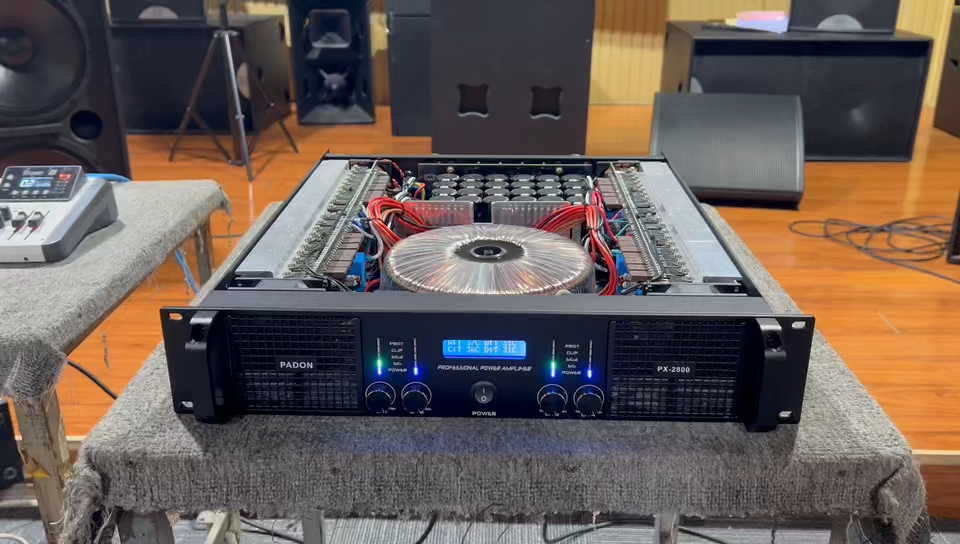 PADON PX2800 Professional amplifier FOUR channels 1600Wx4 high-power 8 ohms audio amplifier