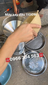 Máy xay đậu nành lấy nước thiết kế chân đứng gọn  dễ di chuyển  năng suất cao