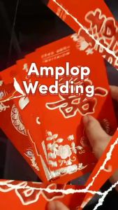 YUME SHOP - Angpao Wedding Angpau Sangjit Lamaran Shuang Xi Amplop Pernikahan Teapai Kawin Phang Teh