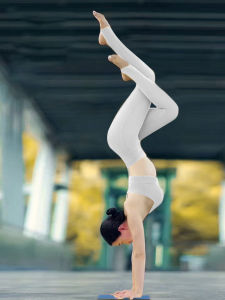 High Waist Yoga Pants Womens Pilates Fitness Tights Ankle Length Breathable Moisture Wicking Butt Lifting Comfortable Red