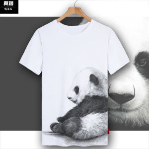 Customizable Panda Design Fast Drying Ice Silk T-Shirt