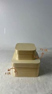 กล่องไม้มีฝา**ทรงเหลี่ยม**(จำนวน2ชิ้น)  กล่องอเนกประสงค์ กล่องใส่ของมินิมอล มี 2 ไซส์