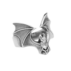 Fashion Vintage Bat Rings For Men Stainless Steel Punk Animal Ring Unique Biker Simple Amulet Jewelry Gifts Dropshipping