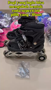 sepatu roda anak laki laki / anak perempuan grosiran barang import Roller Hockey Inline Skates Ukuran Sepatu M S L Sepatu Roda Adjustable Warna Merah Biru Pink Garansi Penjual 1 Bulan - Lazada
