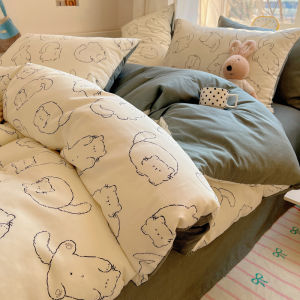 MINGSHA | Cartoon 100% Cotton Four-piece Bedding Set