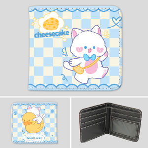 Japanese and Korean Wallet Boys Student Trendy Girls Adorable Cartoon Animation Short Hamster Lesser Panda Wallet Card Holder