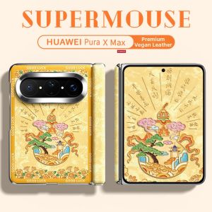 SUPER MOUSE | Foldable Design Electroplated Leather Phone Case Full Protection