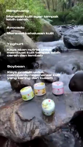 VIVA Lulur Mandi Whitening & Moisturizing / BENGKUANG-YOGURT-SOYBEAN-AVOCADO - 225 gr