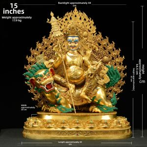 ZANGCUN | Handmade Gilded Copper Buddhist Figurines Home Decoration