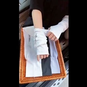 Driving Sun Protection Ice Sleeve Men Women Loose Breathable Outdoor Cycling Arm Enlarged Sarung Tangan Pelindung Matahari