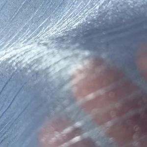 Silver Striped Chiffon Crepe Fabric 100% Polyester Crinkle Glitter Organza Sheer DIY For Sewing Women Blouse Bride Veil Supplies
