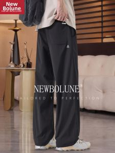 NEW BOLUNE | Quần Nam Mùa Hè Phong Cách Mỹ Ôm Body Thẳng Tơ Lạnh