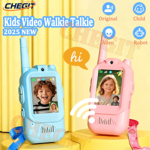 Mini Smart Camera Video Walkie Talkie for Children Rechargeable Interphone Outdoor Hiking Walky Talky Kid Gift Cartoon Cute Game
