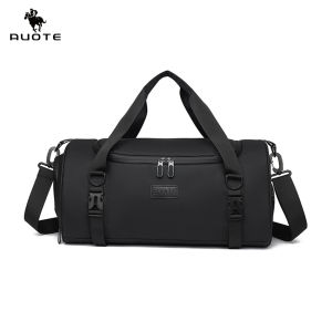 AUOTE Mens Fitness Bag Sports Bag Fashion Travel Bag Luggage Bag Waterproof Outdoor Sling Bag Gym Fashion Men Women Dry Wet Separation Portable Travel Yoga Swimming Bag