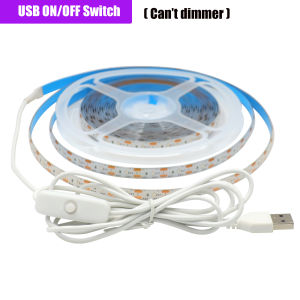 DC 5V USB Led Strip With Touch Dimmer/ON/OFF Switch TV Backlight Flexible Ribbon Tape Lamp For Home Decor White/Warm White/Blue