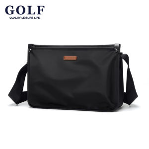 GOLF QUALITY Crossbody Bag Nylon Waterproof Men’s Sling Bag Lightweight Male Shoulder Bag Water-Resistant Messenger Bag Large Capacity Casual Single Shoulder Bag