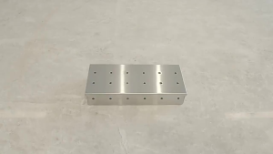 22*9.6*4.3cm BBQ Smoker Box Stainless Steel Meat Grilling Tool With Hinged Lid Barbecue Accessories