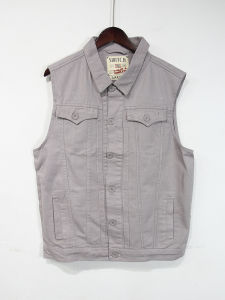 Export Spring and Autumn Men Frock Vest Multi-Pocket 100% Cotton Canvas Large Capacity Photography Fishing Waistcoat Vest